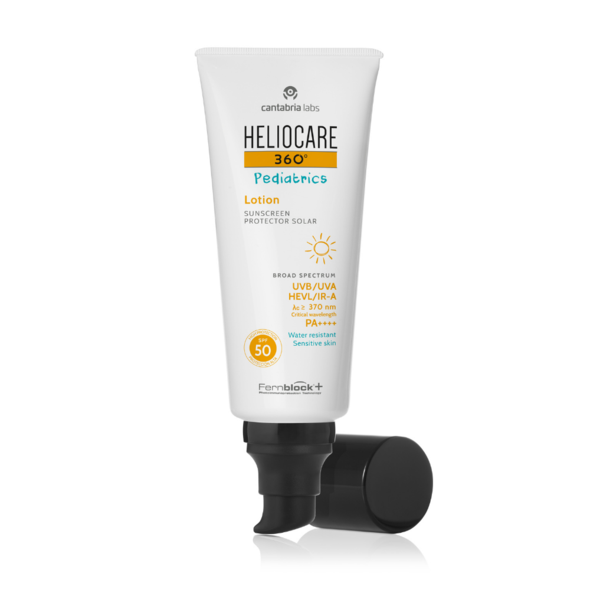 Heliocare 360 pediatrics lotion SPF50 with fernblock sunscreen for children kids sunblock